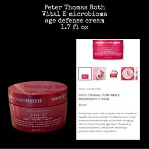 Peter Thomas Roth Vital E microbiome Age Defense Cream 1.7fl oz